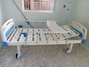 Hospital Bed Double Crank With High Density Mattress