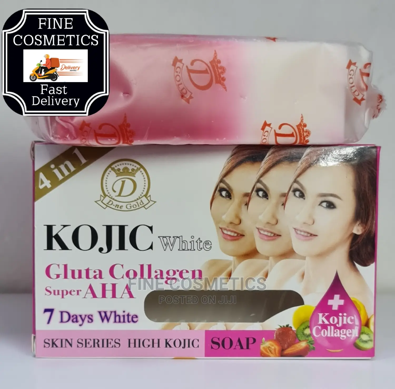 KOJIC White Gluta Collagen 7 Days Super AHA Whitening Soap