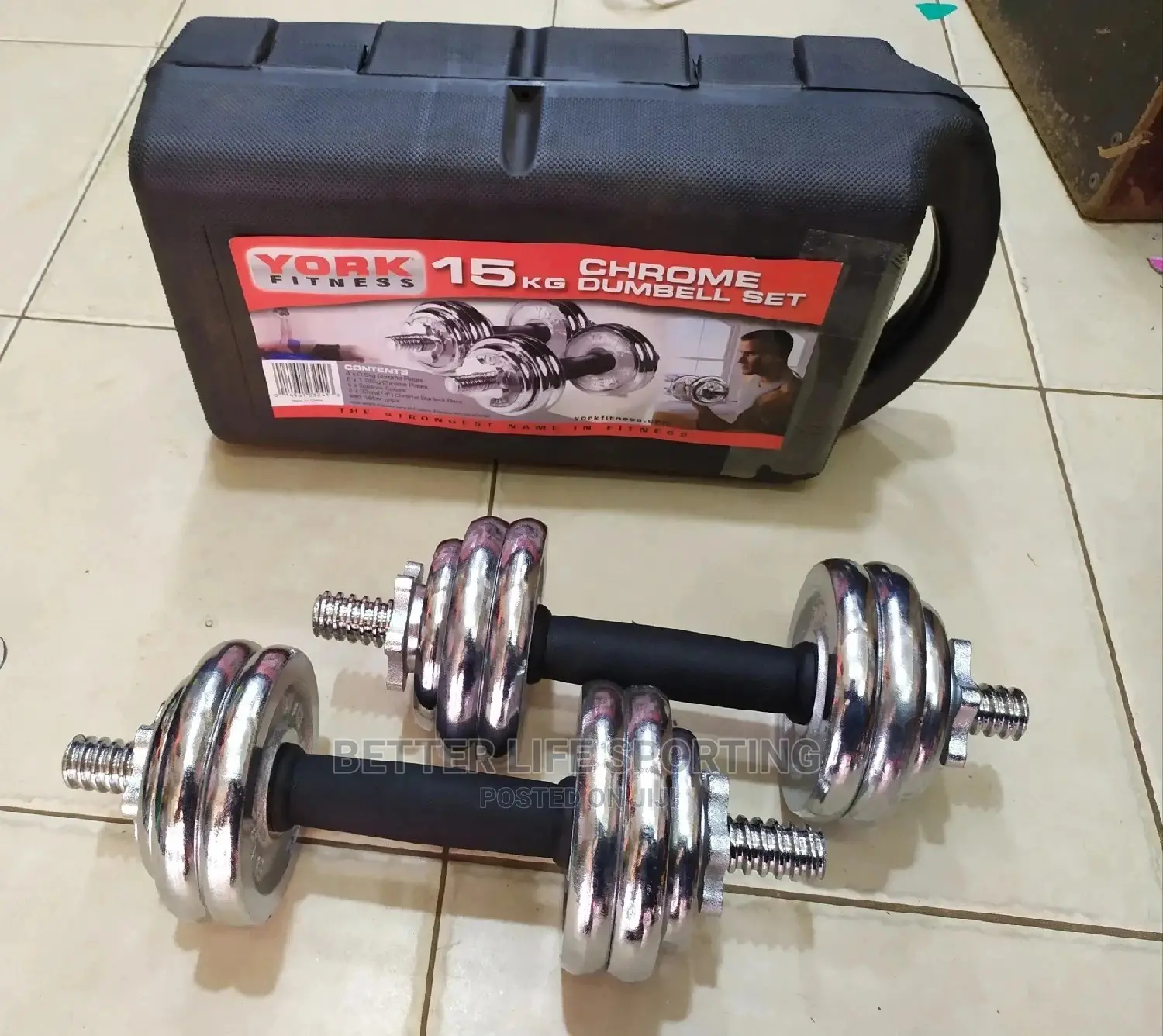 15 Kg Dumbbells Set York