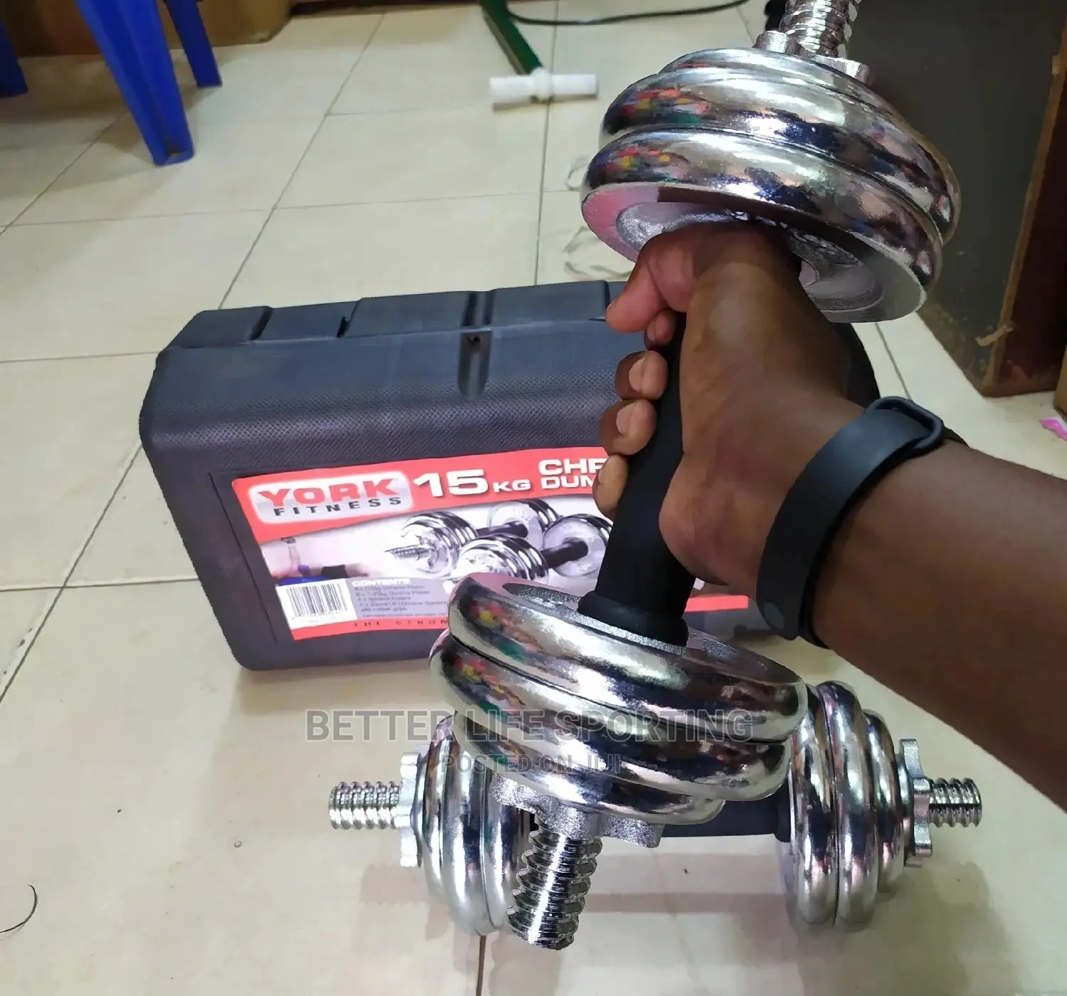 15 Kg Dumbbells Set York