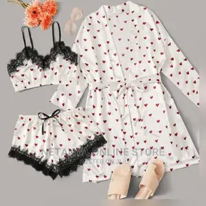 Photo - 3pcs Heart Print Pyjamas.