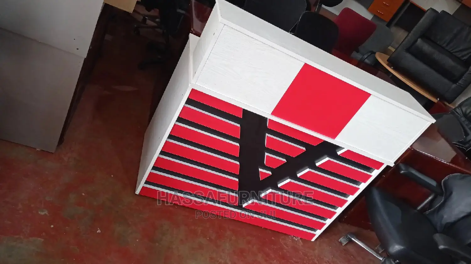 Simple Receptionist Desk Size 120cm