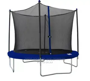 Indoor Outdoor Bounce Fitness Trampoline With Enclosure 8'