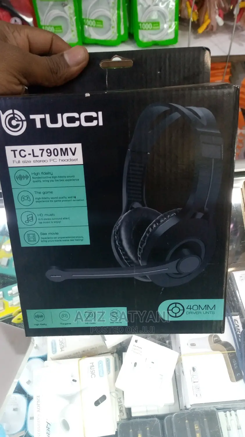 Wired Gaming Headset Clear and Crystal Voice Control V2 HD