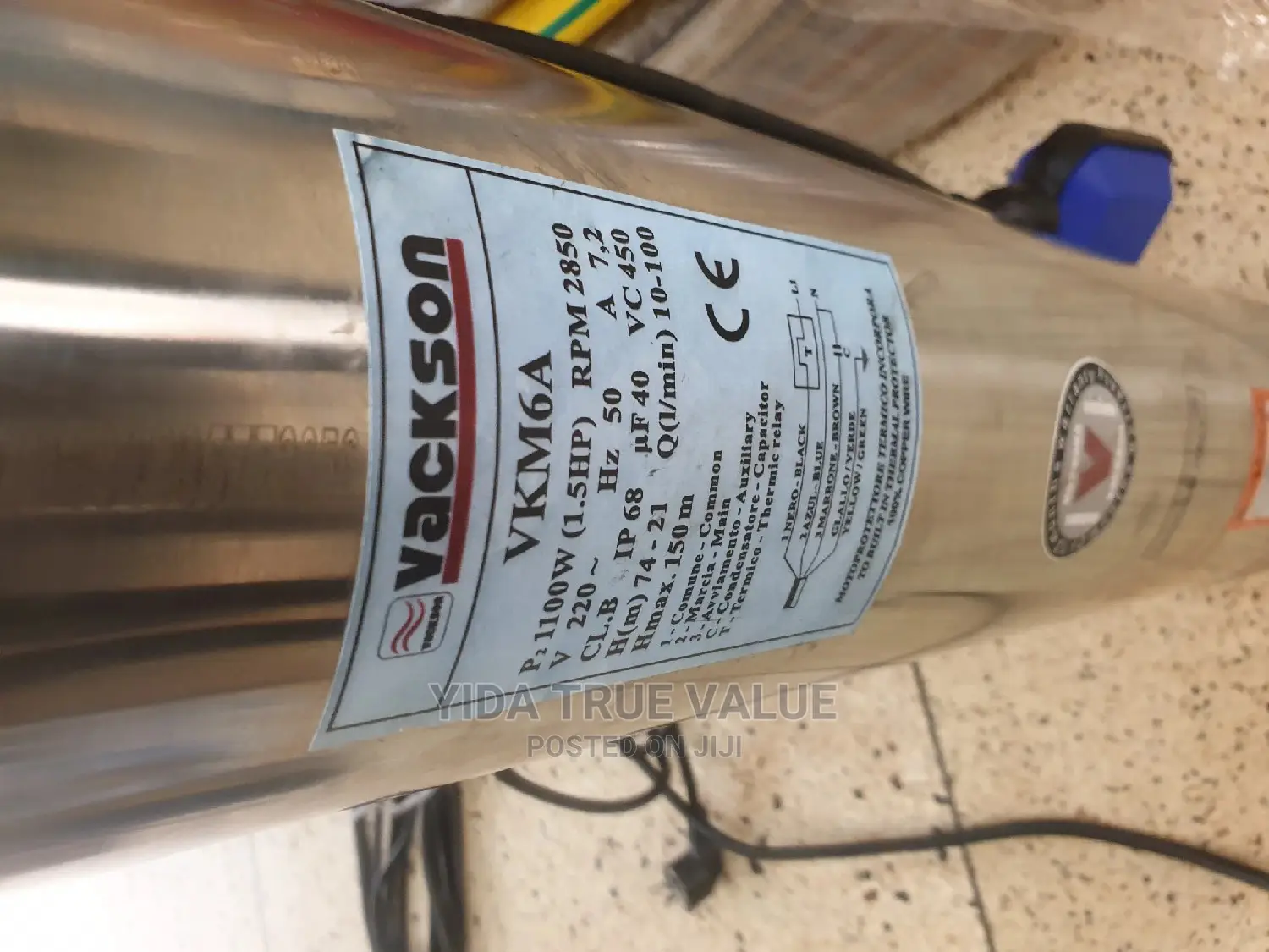 Vackon Submissable Water Pump 150m , Its Made From Italy