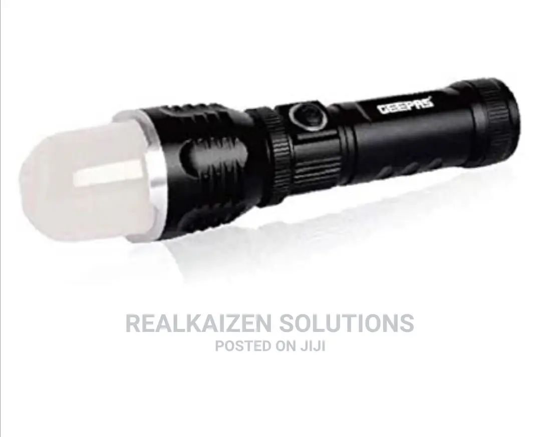 Geepas 2 In1 Rechargeable Led Flashlight