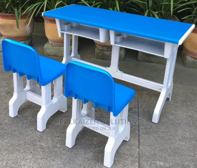 Quality Kids Single Sturdy Plastic Strong Desk And Chair Set
