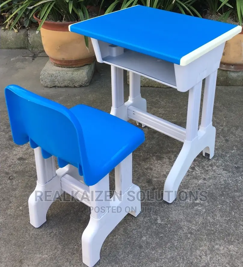 Quality Kids Single Sturdy Plastic Strong Desk And Chair Set