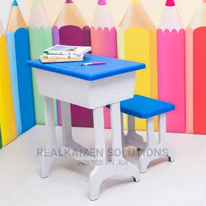 Quality Kids Single Sturdy Plastic Strong Desk And Chair Set