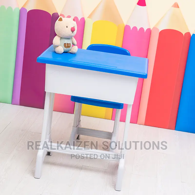 Quality Kids Single Sturdy Plastic Strong Desk And Chair Set
