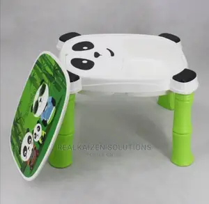 A + B High Quality Fiber Plastic Panda Chair Table Set