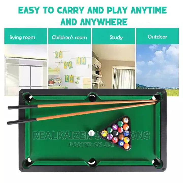 Kids Mini Champion Billiard Game Snooker Ball Pool Table