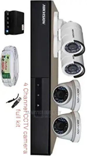4 Channel 720p CCTV Camera Hikvision Full Kit