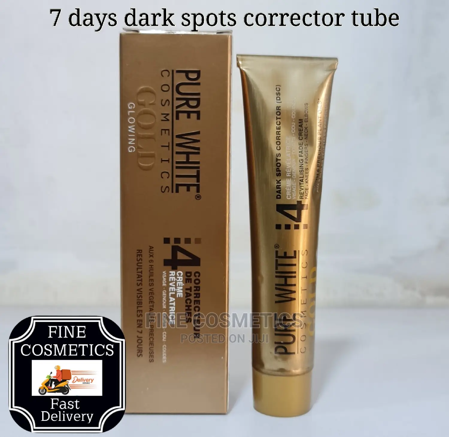Pure White Gold Set of 6; Lotion,Serum,Soap,Oil,Tube and Gel