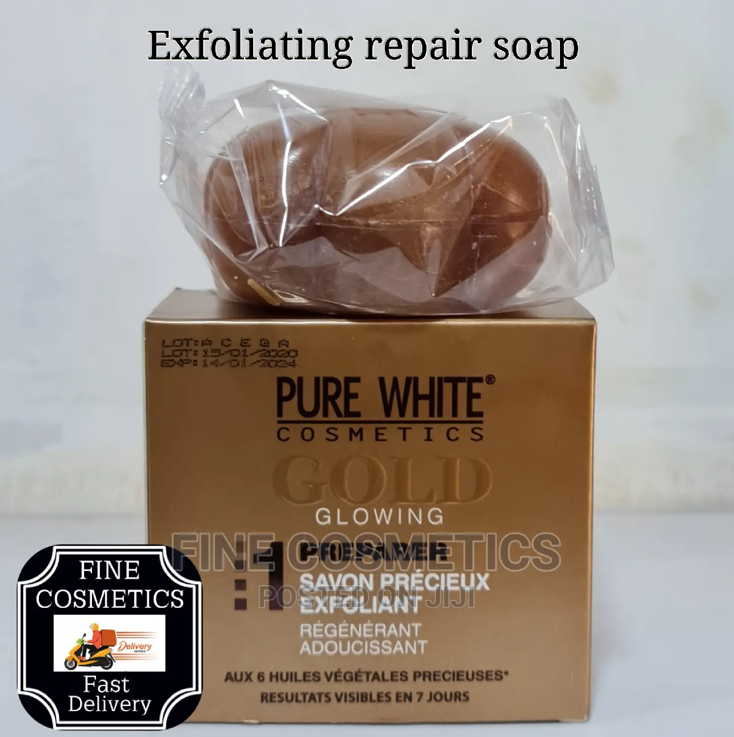 Pure White Gold Set of 6; Lotion,Serum,Soap,Oil,Tube and Gel