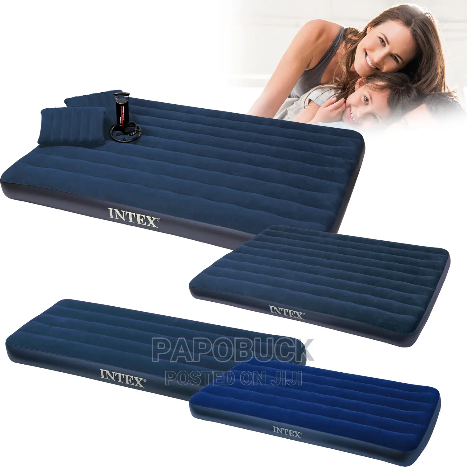 Inflatable Mattress With 2 Pillows