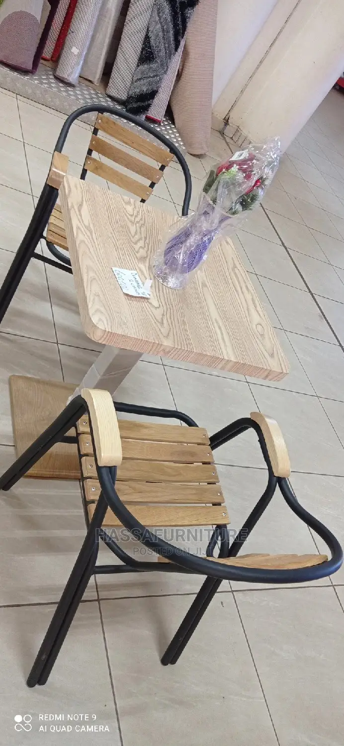 2seaters Wooden Restaurant Set