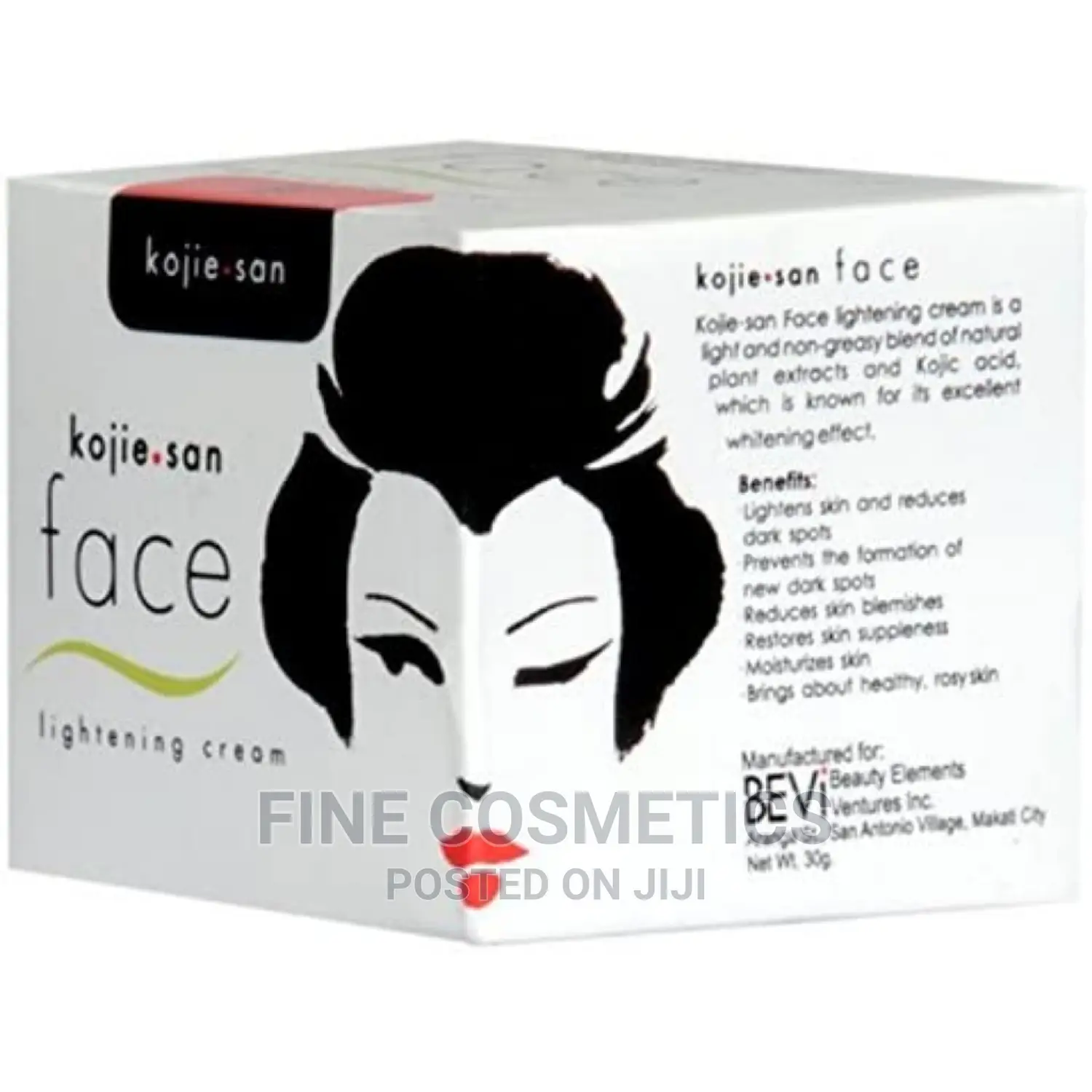 Kojie San Face Lightening, Whitening And Fairness Cream 30g