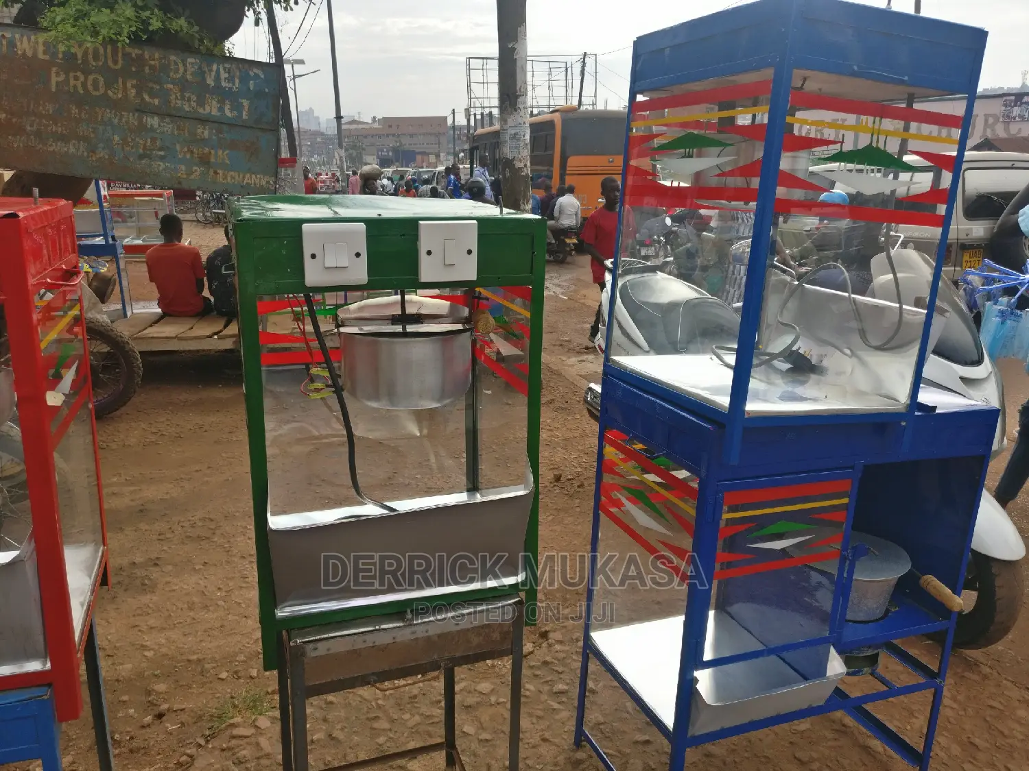 Popcorn Machines Both Electric And Charcoal