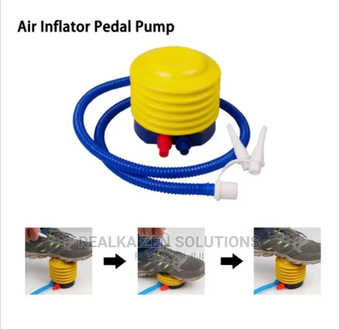 Foot Pedal Balloon Swim Ring Effortless Air Inflat Pump 10cm