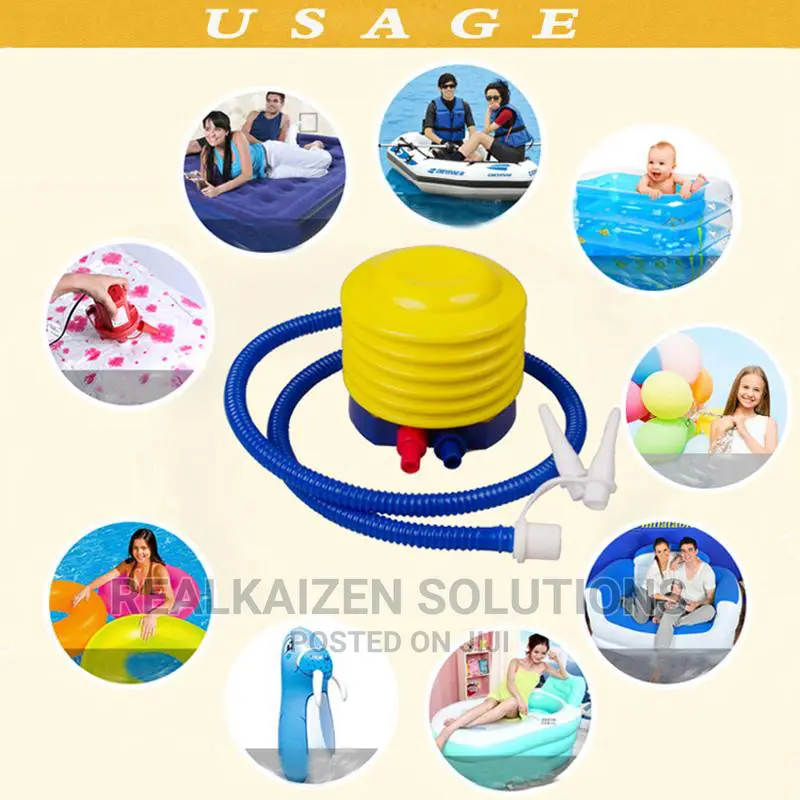 Foot Pedal Balloon Swim Ring Effortless Air Inflat Pump 10cm