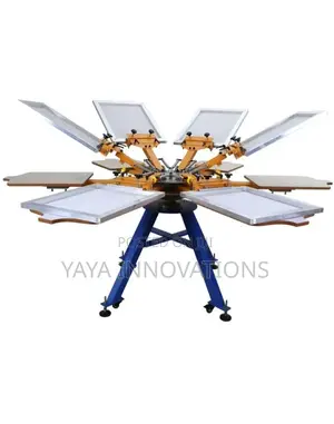 Screen Printing Machine 6 Color 6 Station T-Shirt Printer