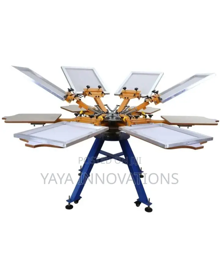 Screen Printing Machine 6 Color 6 Station T-Shirt Printer