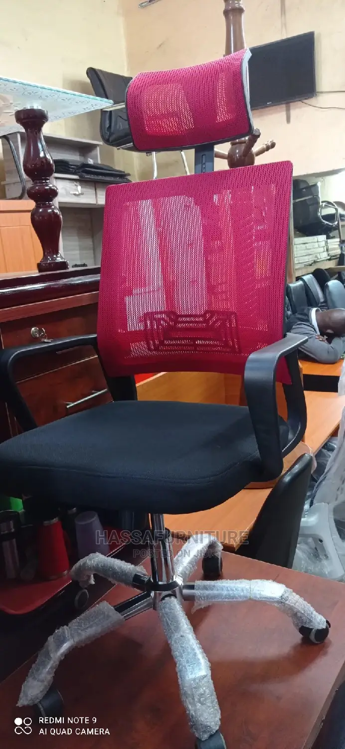 Mesh Office Chair High Back Red