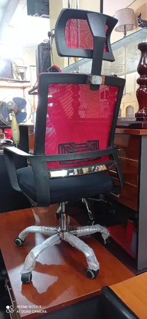 Mesh Office Chair High Back Red
