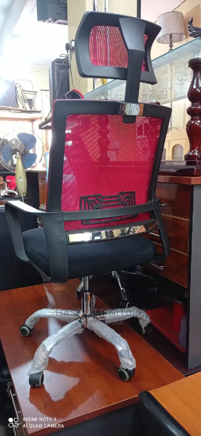 Mesh Office Chair High Back Red