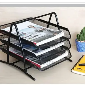 3 Tier Mesh Document Rack