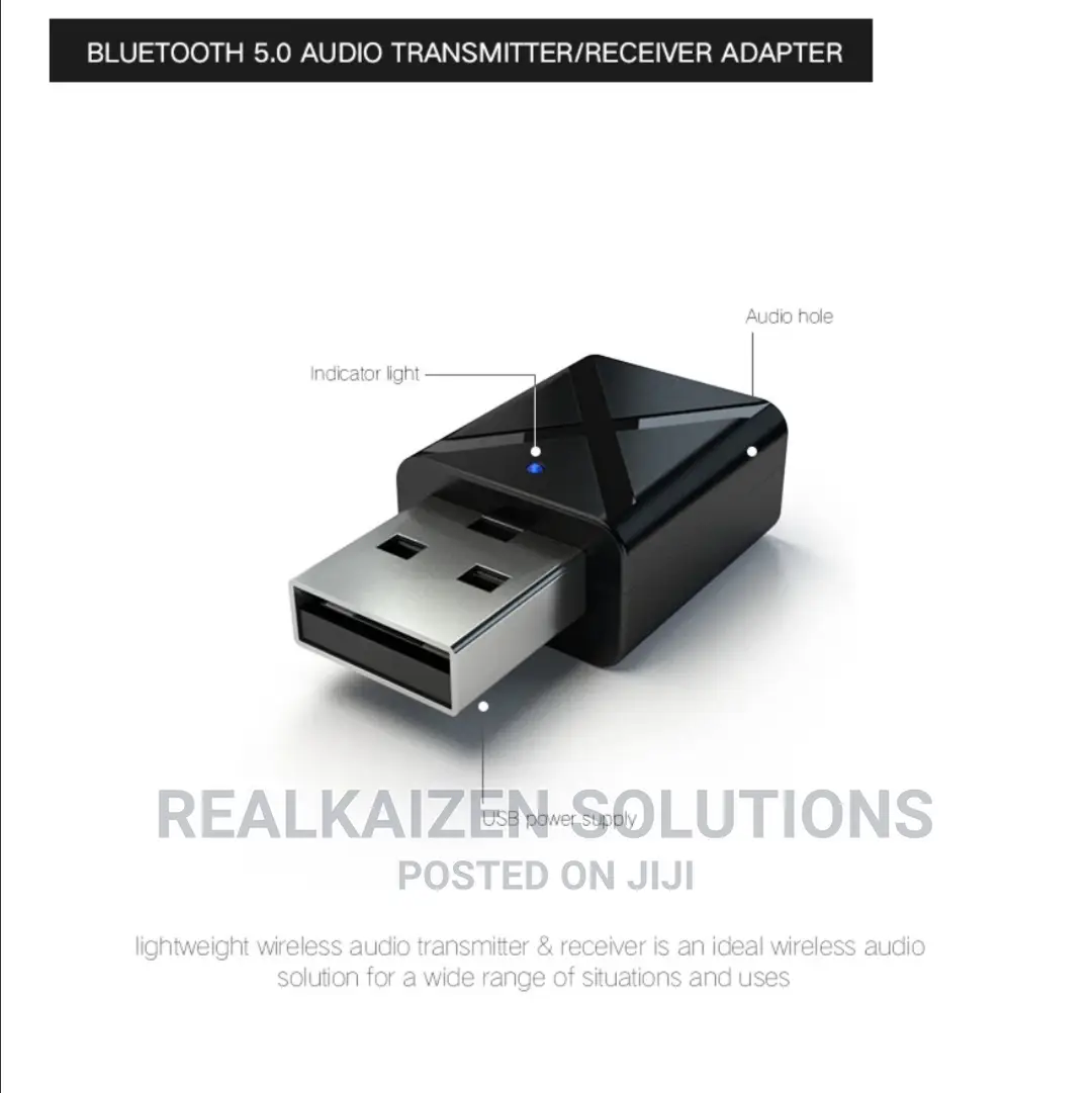 Upgraded 2 In 1 USB Bluetooth 5 Transmitter Receiver Adapter