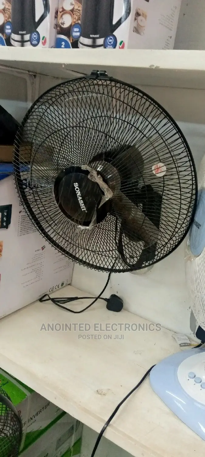 Sonash Remote Black Wall Fan