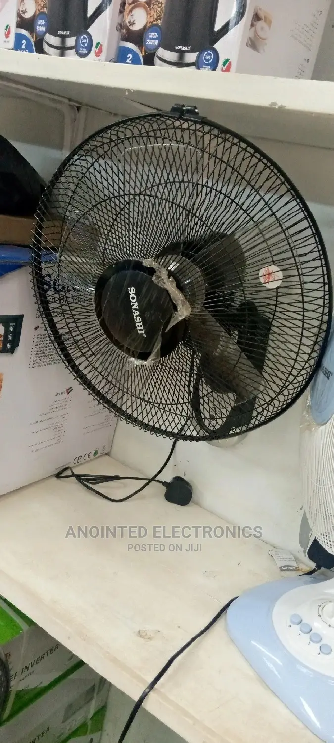 Sonash Remote Black Wall Fan