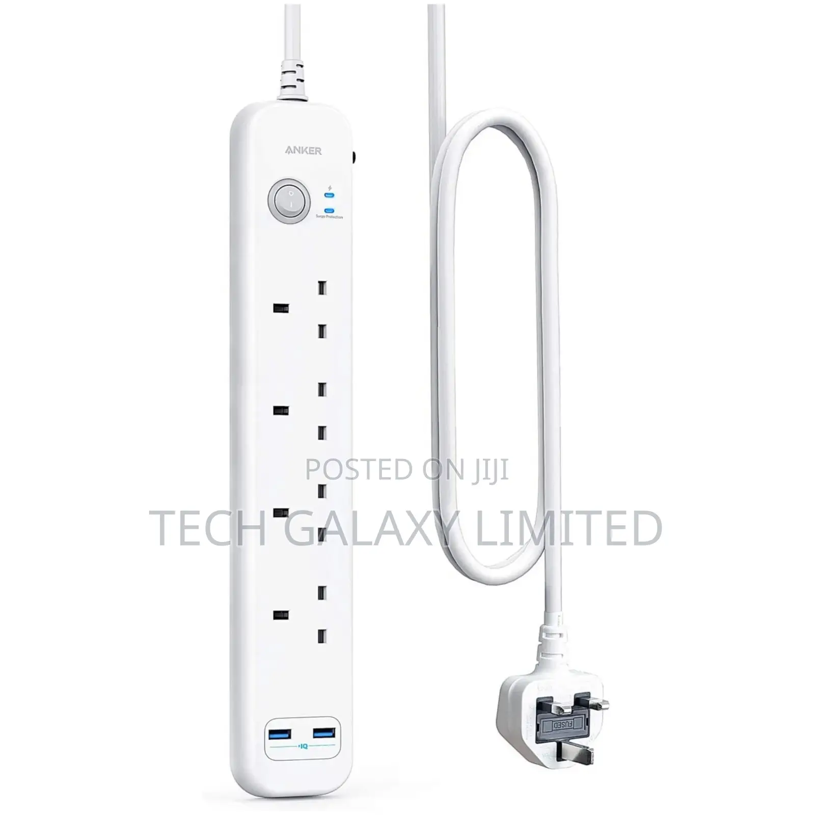 Anker Extension Lead With 2 USB Ports and 4 Wall Outlets