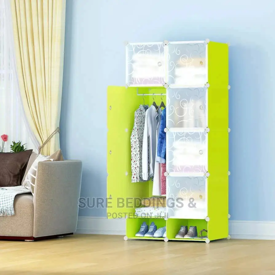 Stylish Two Columns Plastic Wardrobes