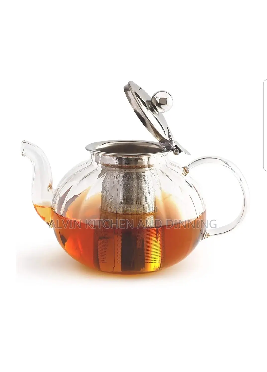 Glass Teapot With Infuser, Stovetop Safe Tea Kettle