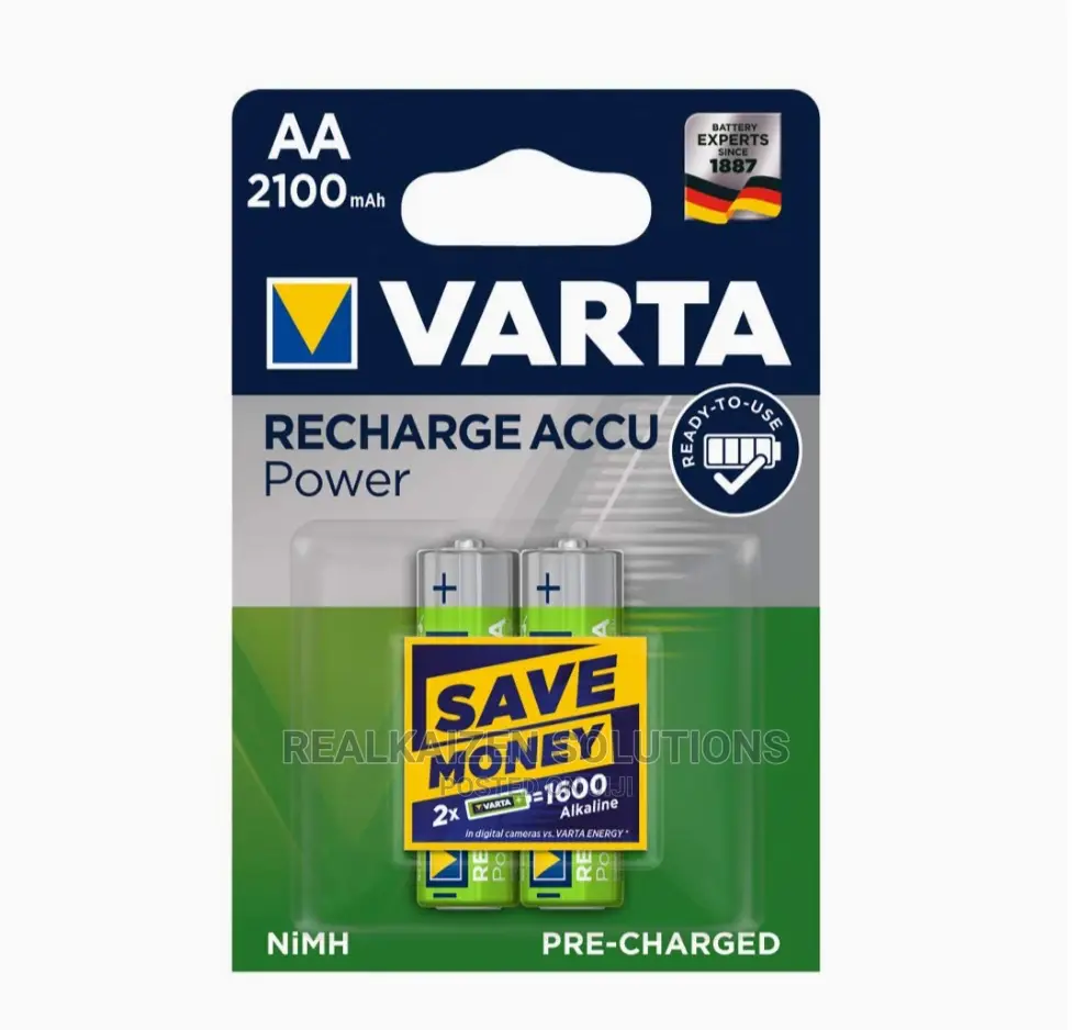 Varta Recharge AA Accu Rechargeable Batteries AA 2100mah