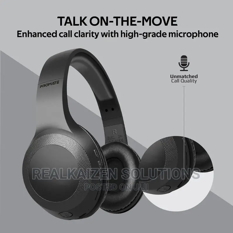 Promate Deep Bass Over-Ear Premium Wireless Headphones