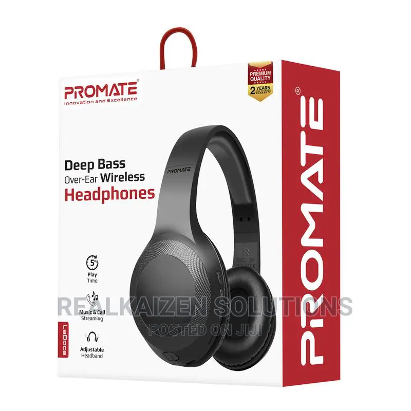 Promate Deep Bass Over-Ear Premium Wireless Headphones