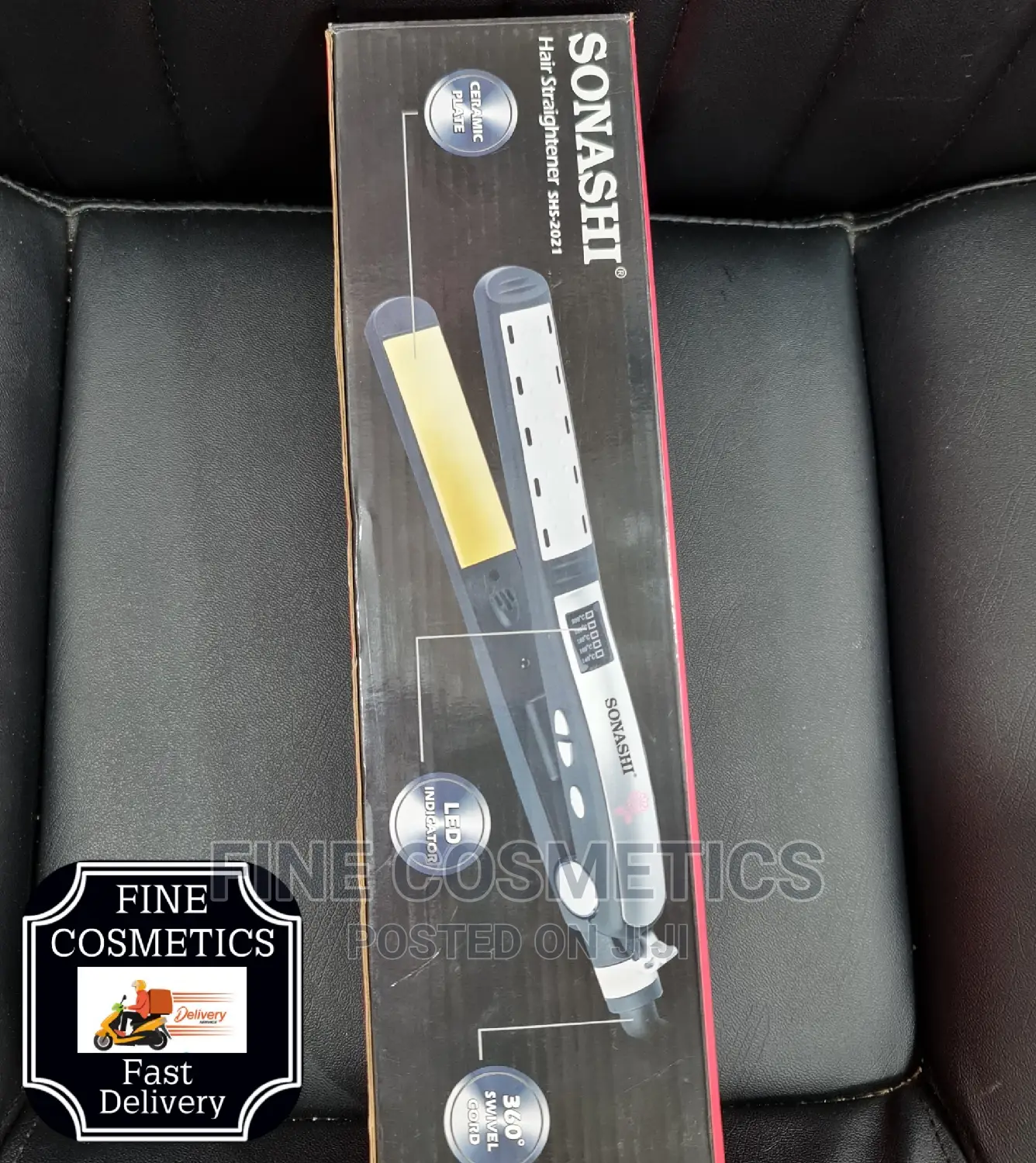 SONASH 2021 Yellow Ceramic Hair Straightener + LED INDICATOR