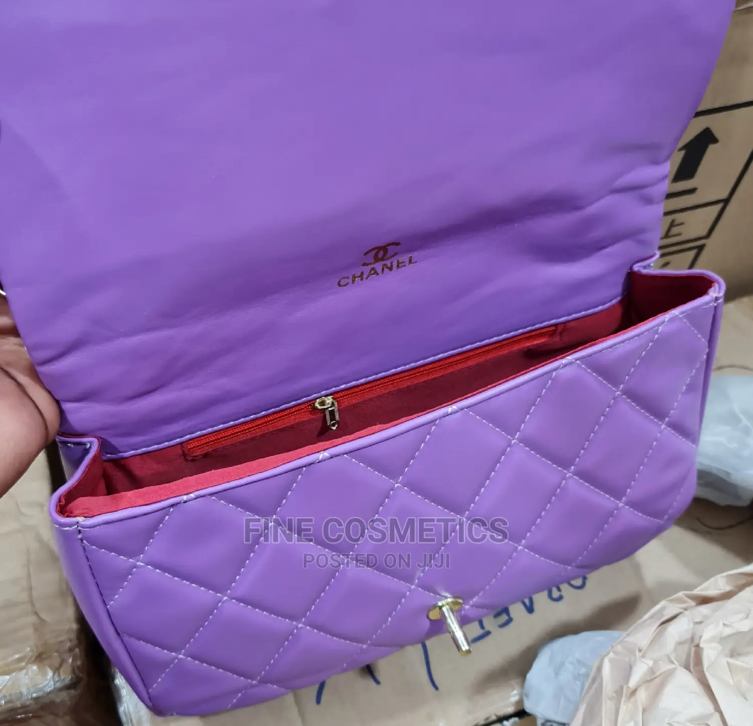 YSL Flap Vegan Leather Small Square Women's Office Handbags