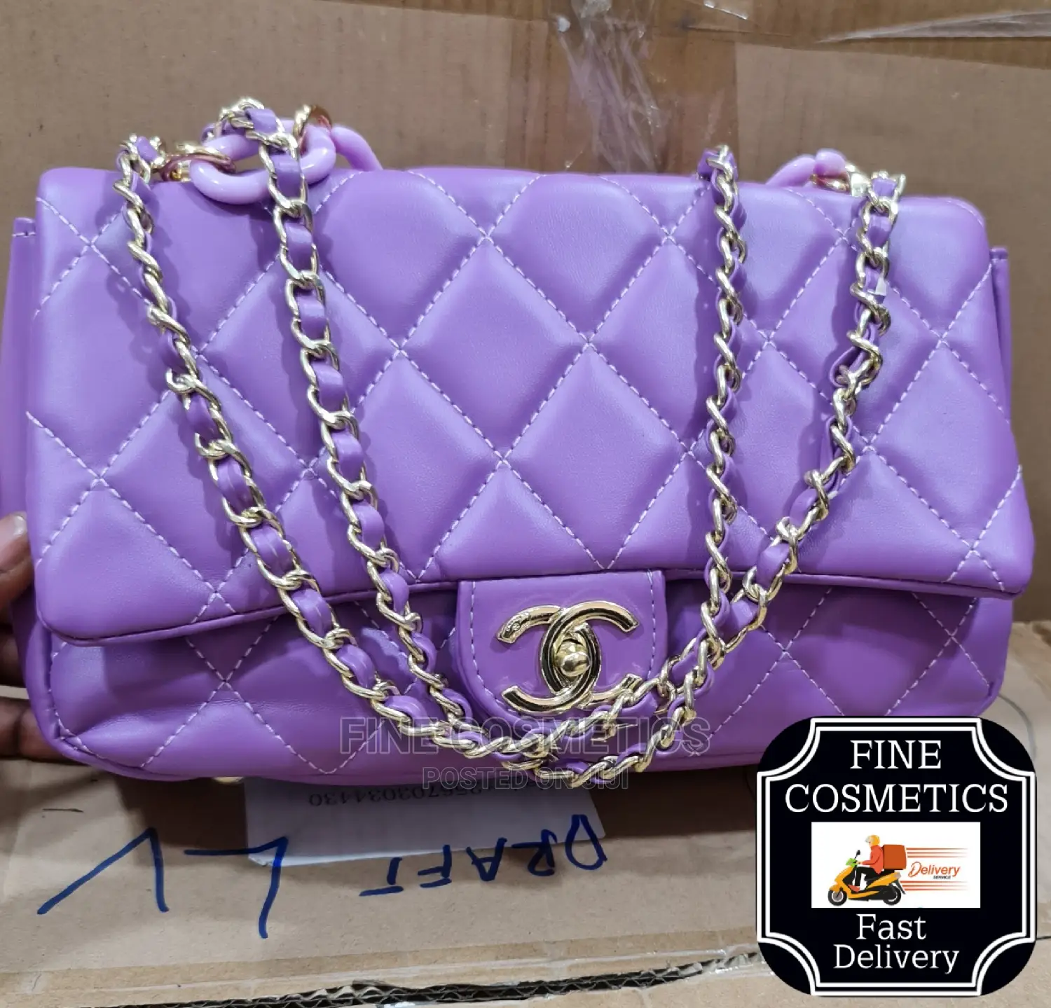 YSL Flap Vegan Leather Small Square Women's Office Handbags