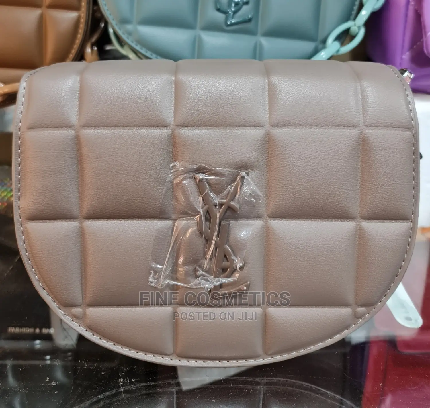 YSL Flap Vegan Leather Small Square Women's Office Handbags