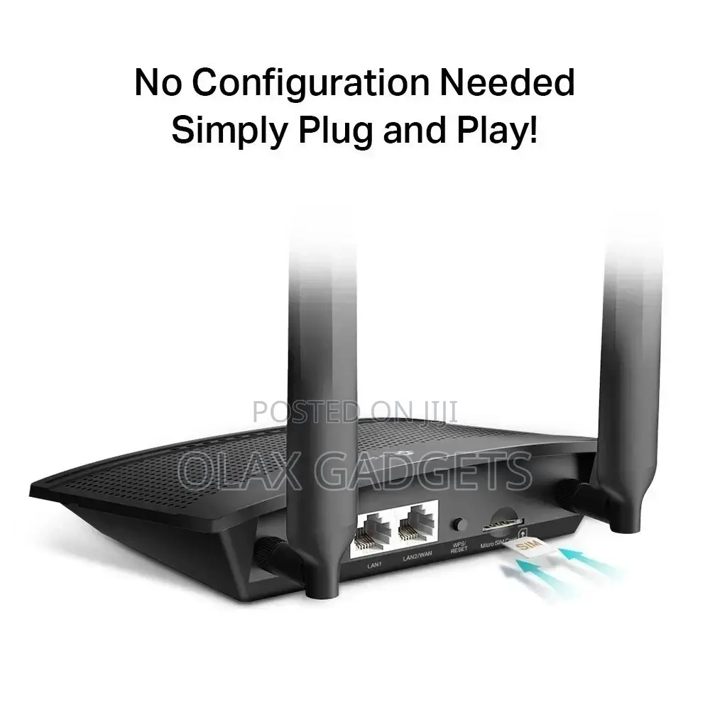 Tp-Link MR100 300mbps Wireless 4G LTE Router