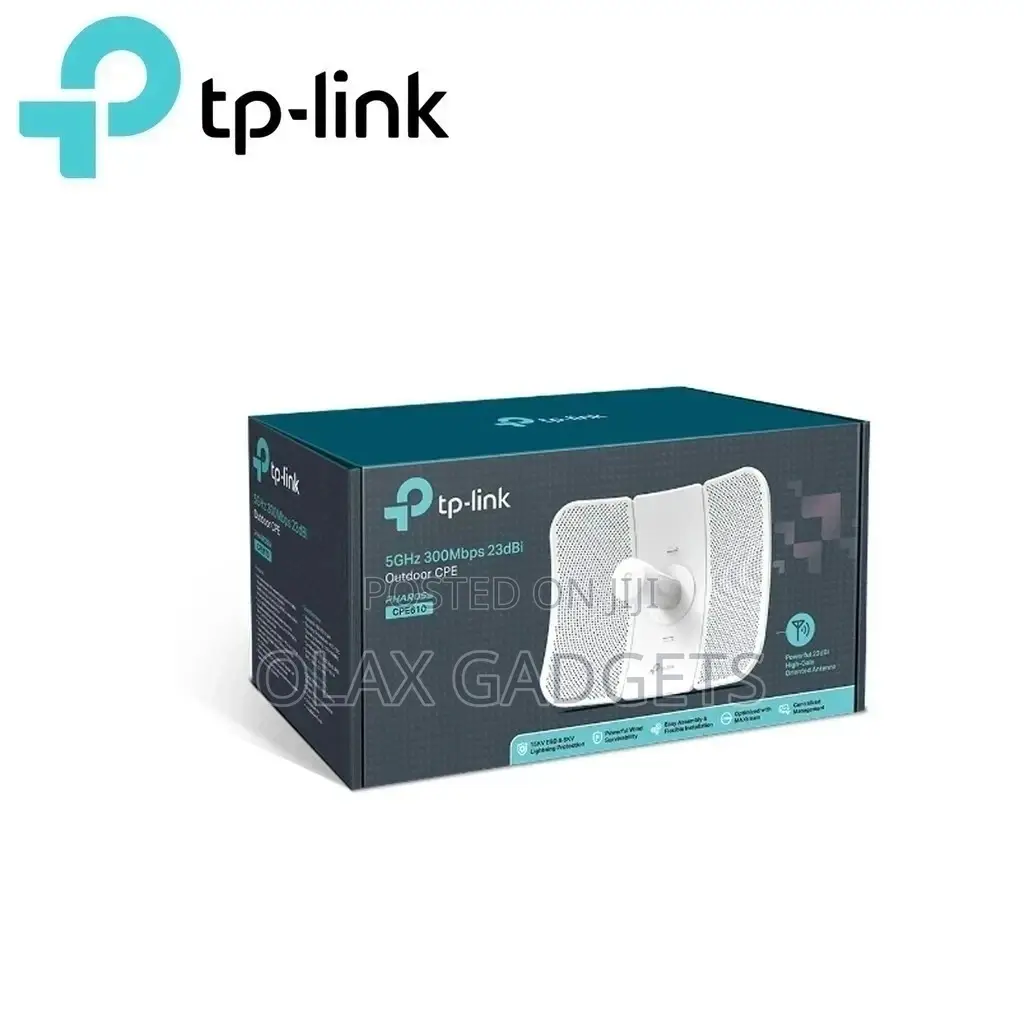 Tp-Link CPE610 High Power Outdoor CPE/Access Point, 5ghz 300