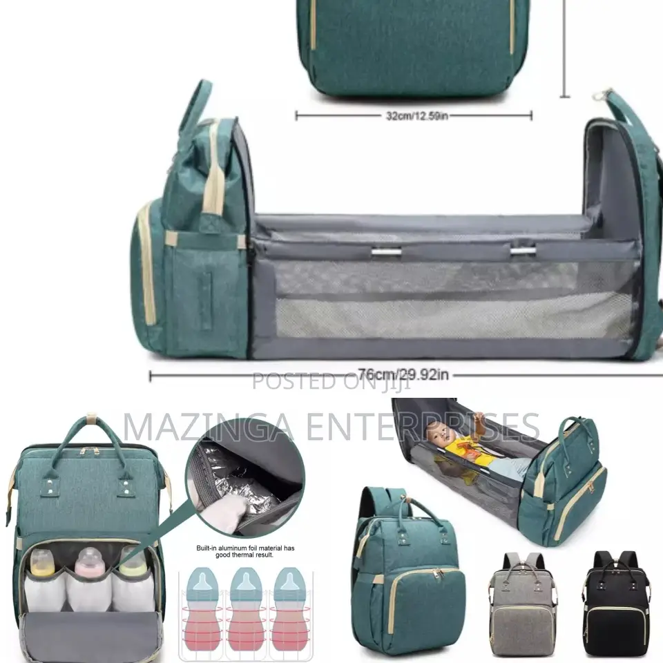 2inq Baby Diaper Bag and Bed