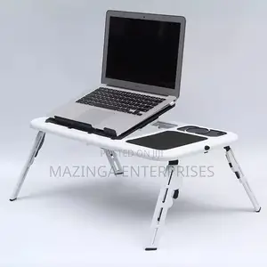 Potable E-laptop Table Stand (With Foldable USB Cooling Bed)