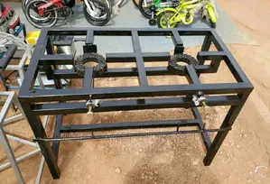 Double Commercial/Industrial Gas Burners \\ Hard Metal Body.