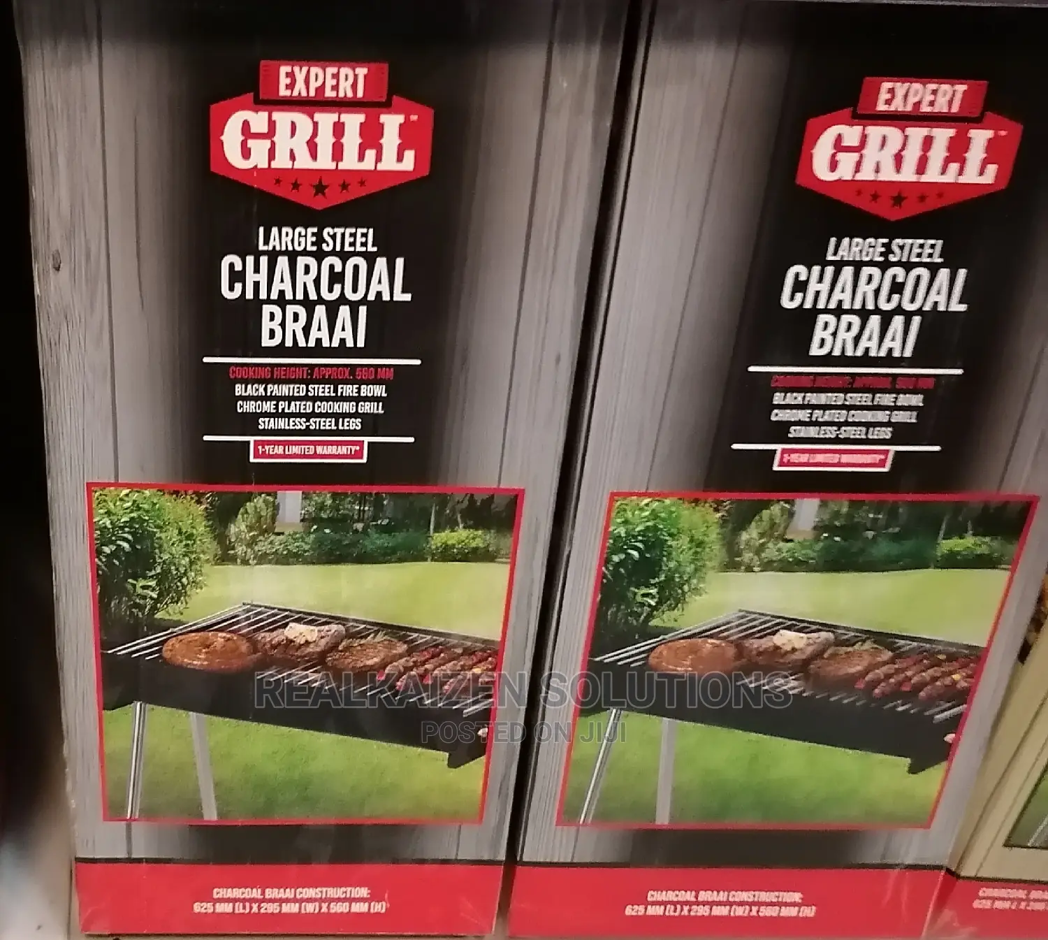 Expert Grill Midi Steel Charcoal Braai Medium Size